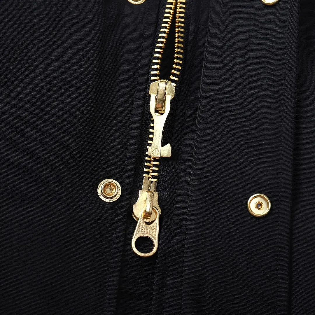 Moose Knuckles 01 Gold Scissor Down Jacket Black - Image 21