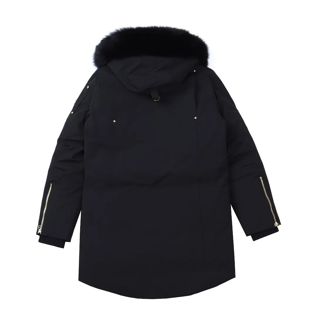 Moose Knuckles 01 Gold Scissor Down Jacket Black - Image 4