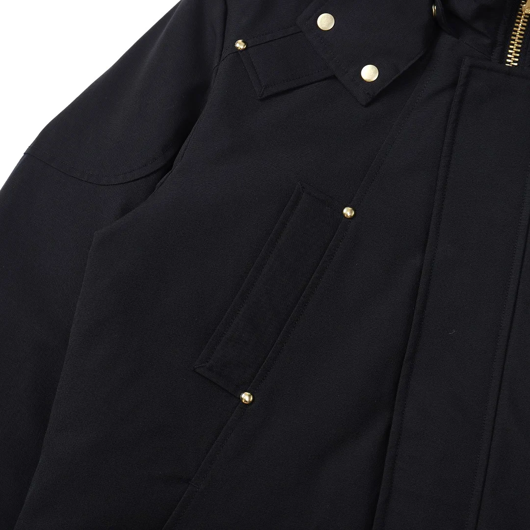 Moose Knuckles 01 Gold Scissor Down Jacket Black - Image 22