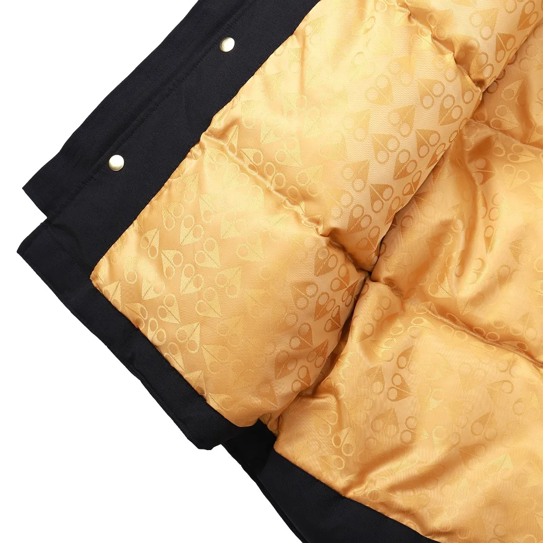 Moose Knuckles 01 Gold Scissor Down Jacket Black - Image 25