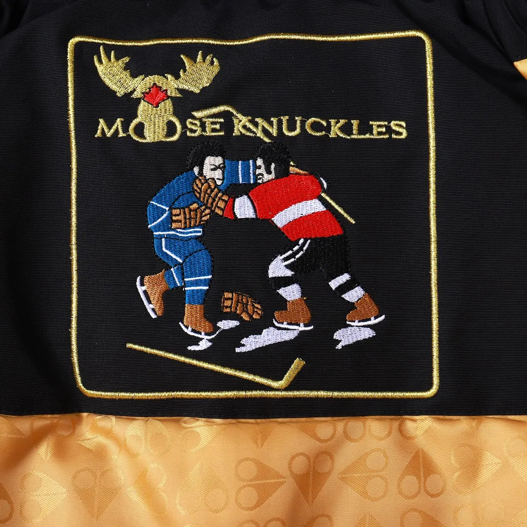 Moose Knuckles 01 Gold Scissor Down Jacket Black - Image 27