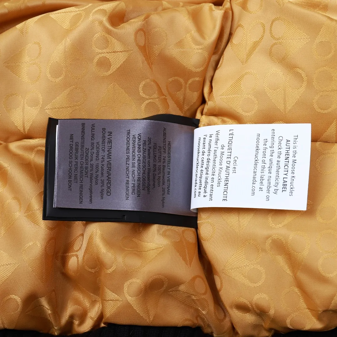 Moose Knuckles 01 Gold Scissor Down Jacket Black - Image 29