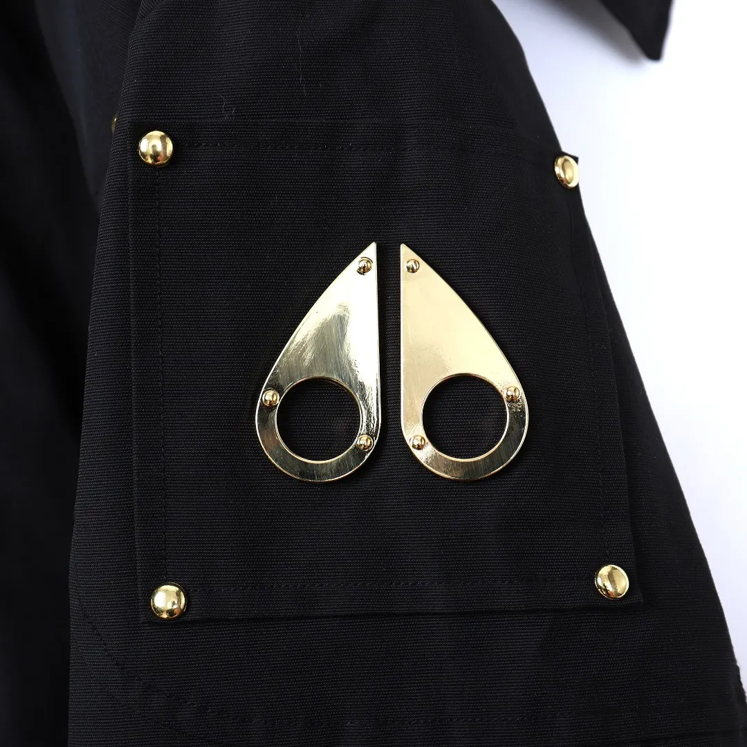 Moose Knuckles 01 Gold Scissor Down Jacket Black - Image 6