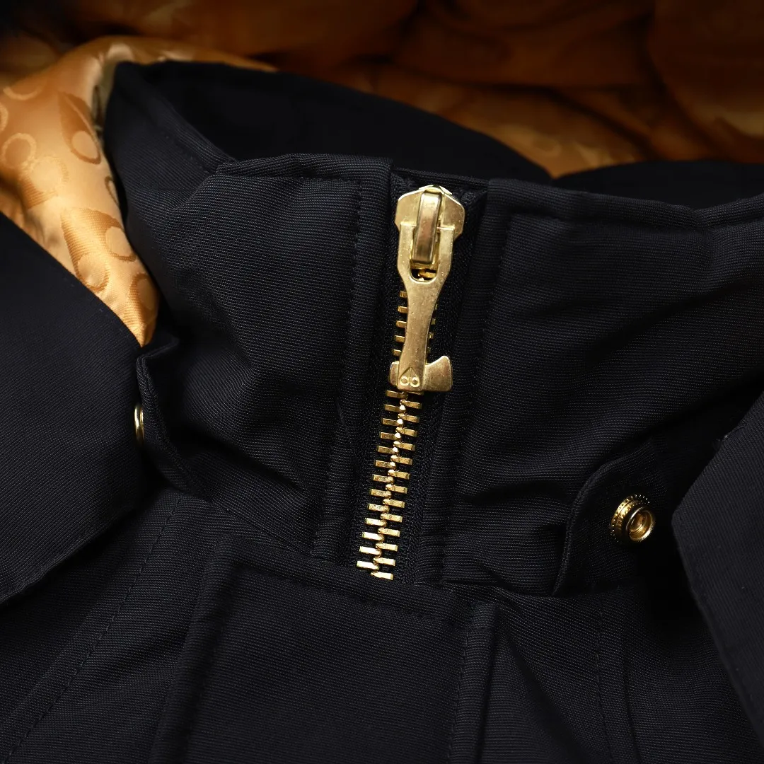 Moose Knuckles 01 Gold Scissor Down Jacket Black - Image 8