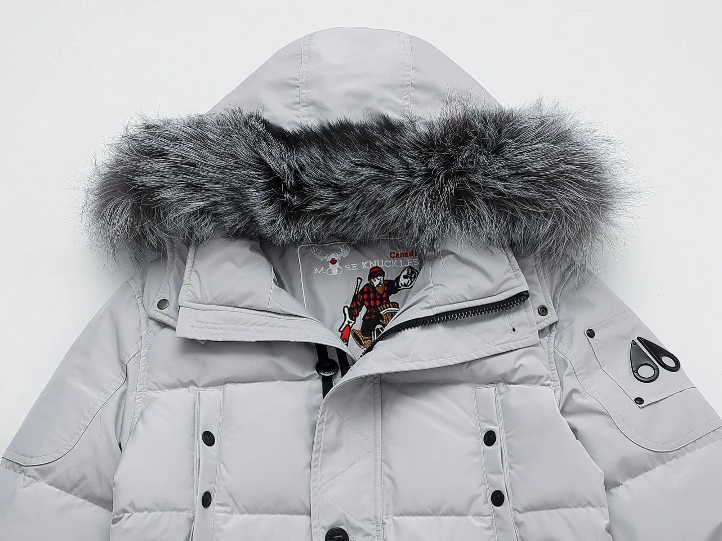 Moose Knuckles 07 Series Down Jacket Grey - Image 15