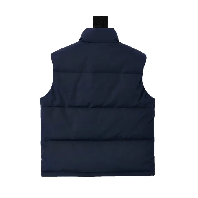 The North Face x Gucci Down Vest Navy - Image 3