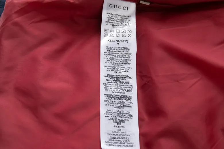 The North Face x Gucci Down Vest Navy - Image 9