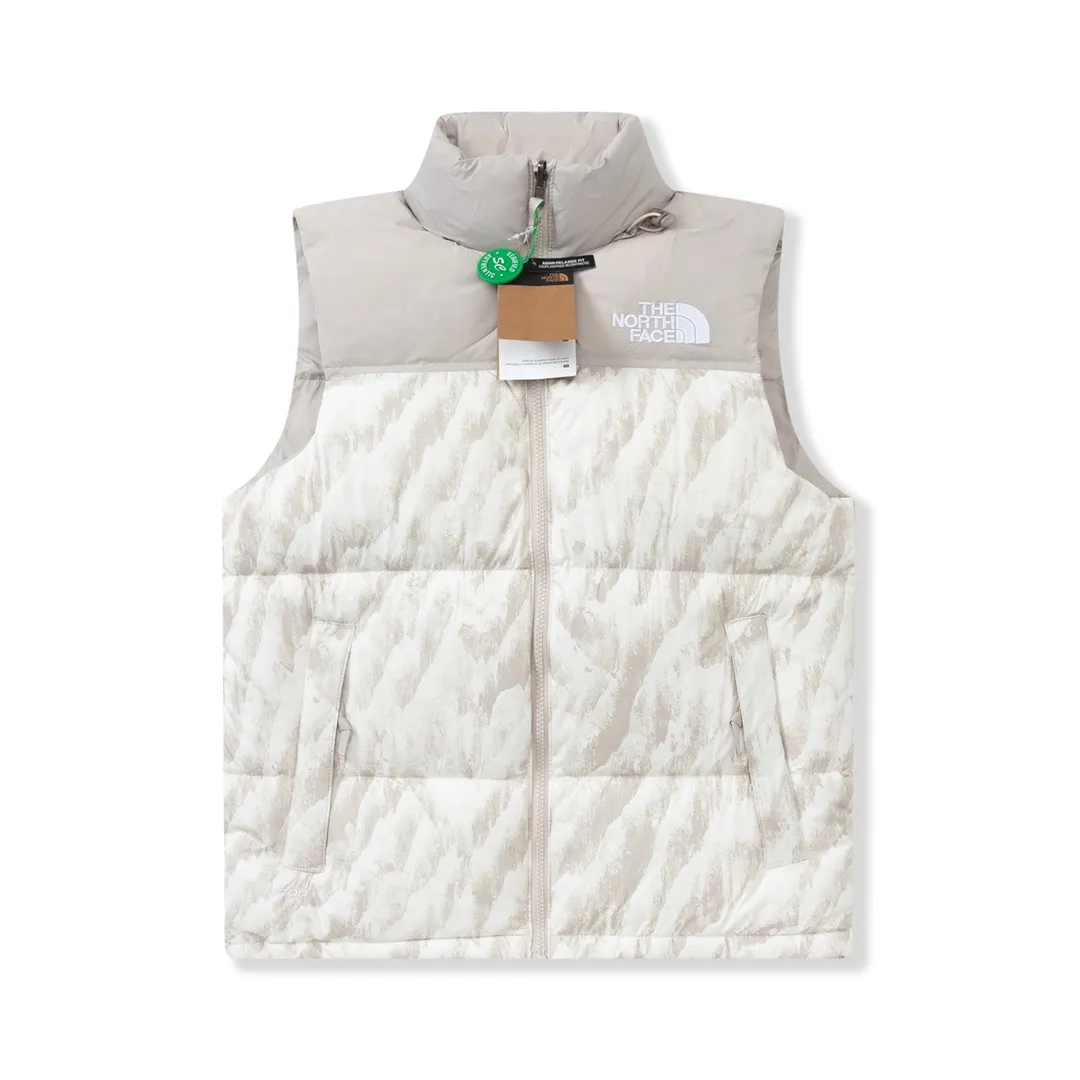 The North Face 1996 Nuptse Zebra Vest White