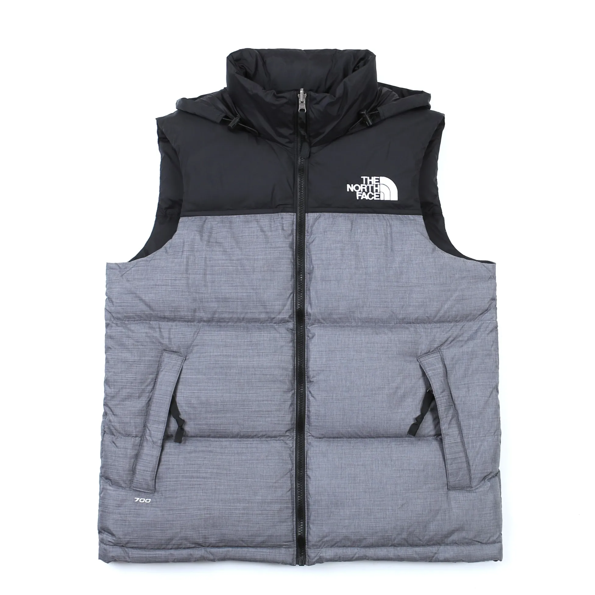 The North Face Nuptse Vest Grey Black