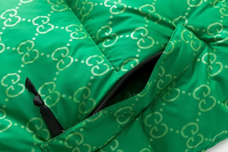 Gucci North Face GG Down Jacket Green Logo - Image 10