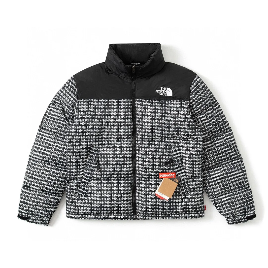 The North Face Supreme TNF 96 Down Jacket Black Houndstooth