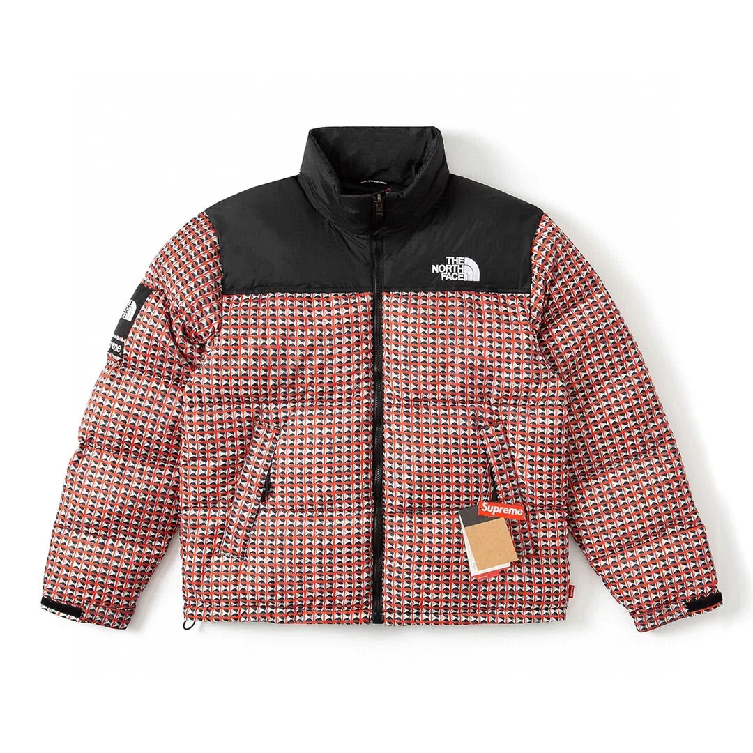 The North Face Supreme TNF 96 Down Jacket Black Houndstooth - Image 3