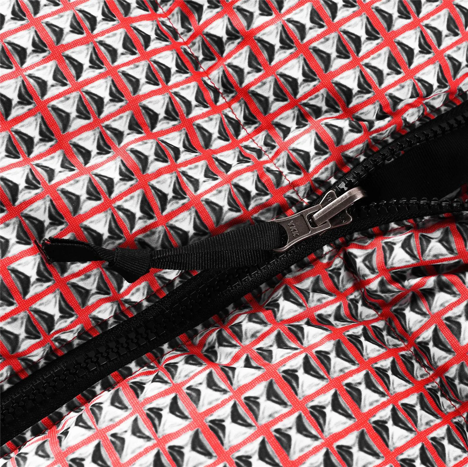 Supreme The North Face Hooded Puffer Red Check - Image 6