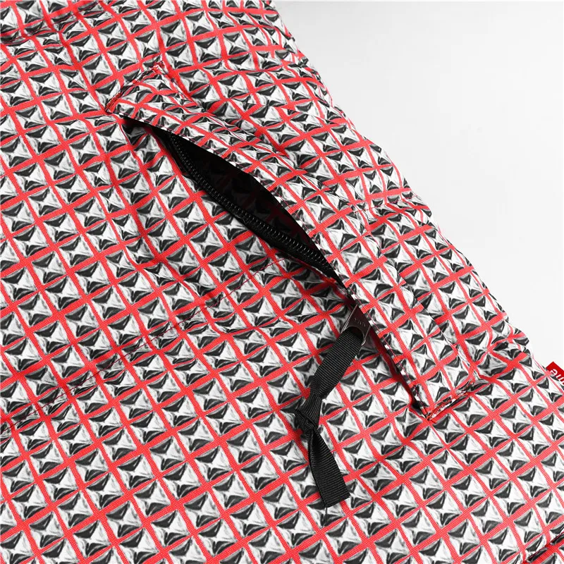 Supreme The North Face Hooded Puffer Red Check - Image 7
