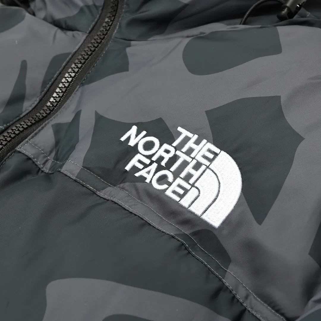 The North Face Kaws Nuptse Jacket Black Camo - Image 5
