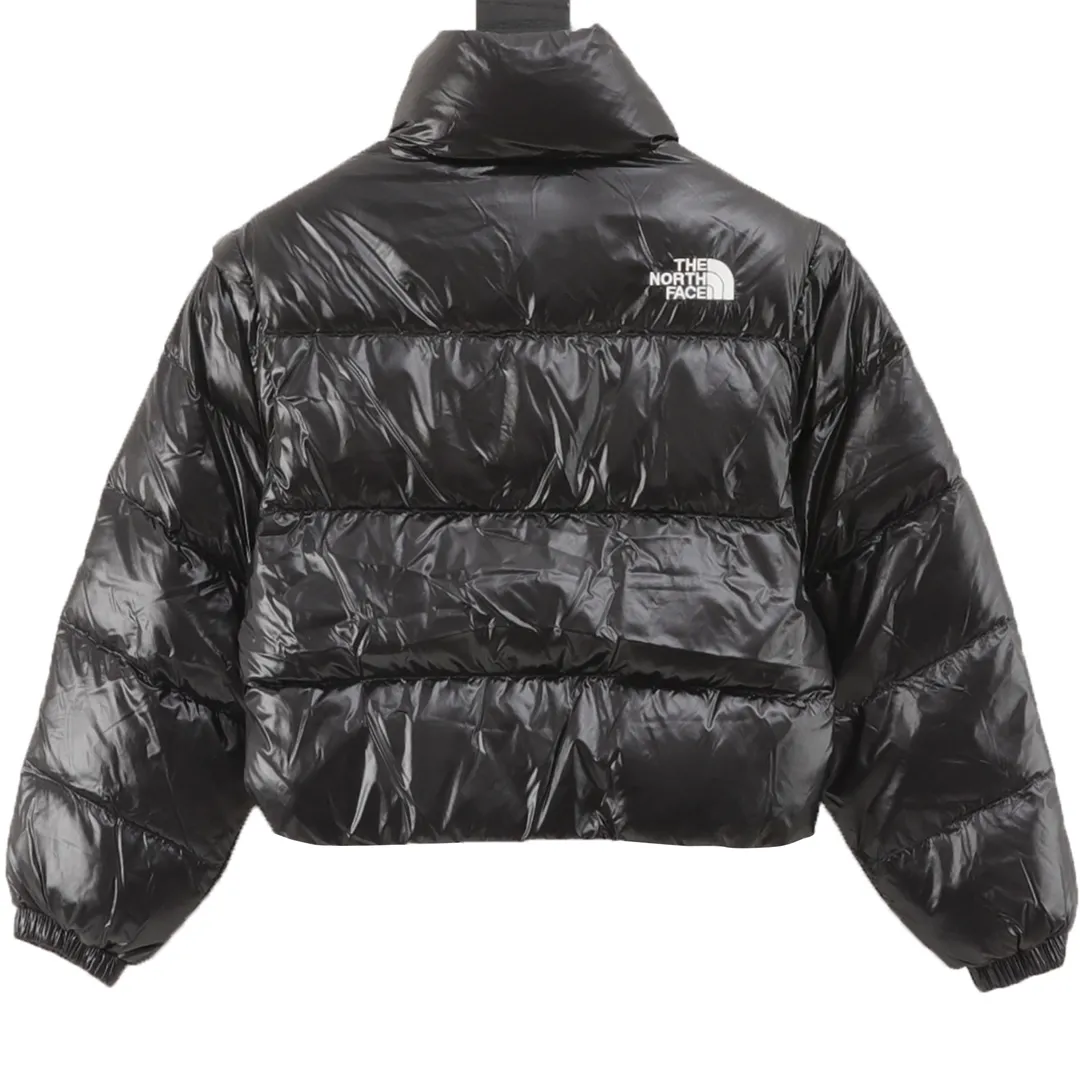 The North Face 86L Down Jacket Black Cropped - Image 3