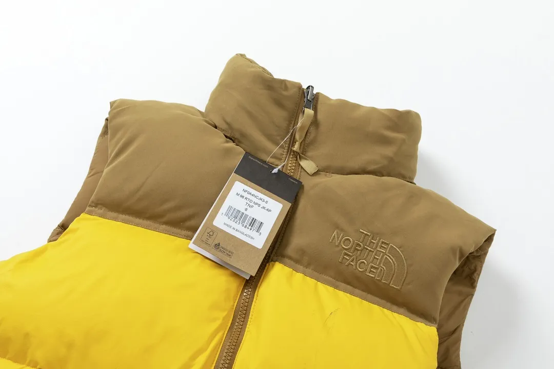 The North Face 22Ss Down Vest Yellow - Image 4