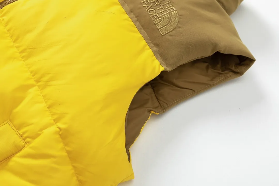 The North Face 22Ss Down Vest Yellow - Image 6
