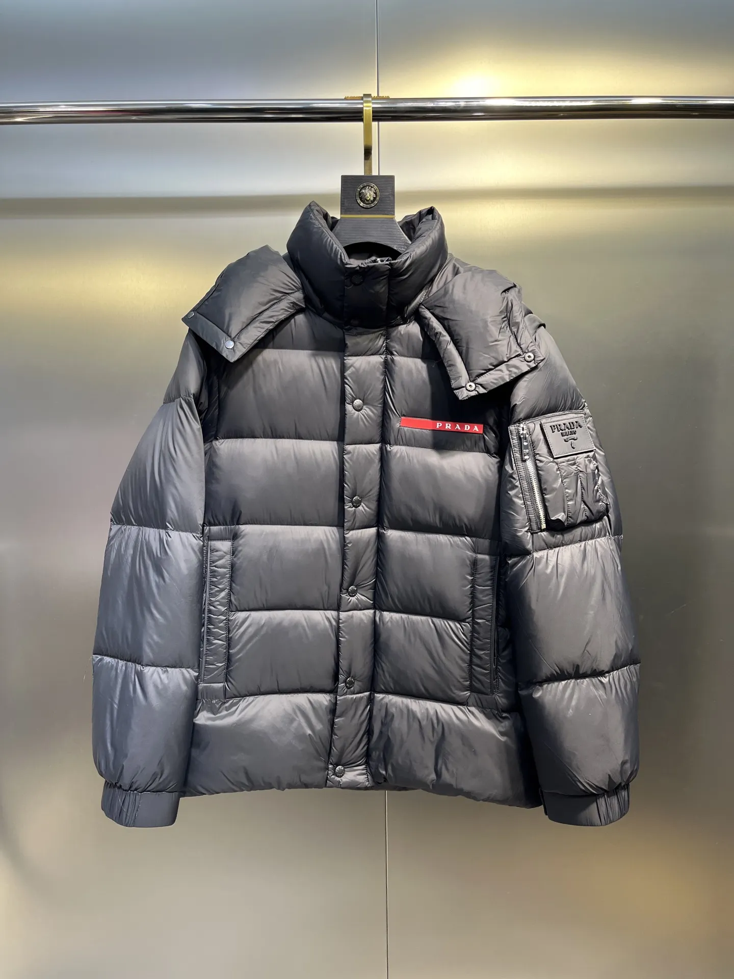 Prada Down Jacket Black Winter Collection