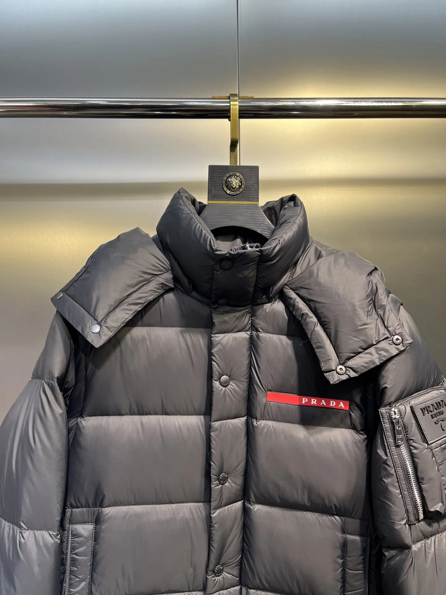 Prada Down Jacket Black Winter Collection - Image 3