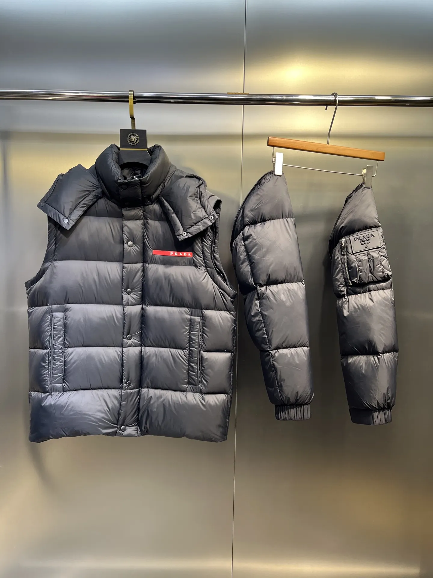 Prada Down Jacket Black Winter Collection - Image 7