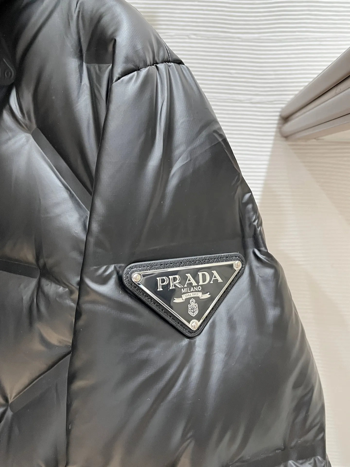 Prada P500 Black Down Jacket Hooded - Image 5
