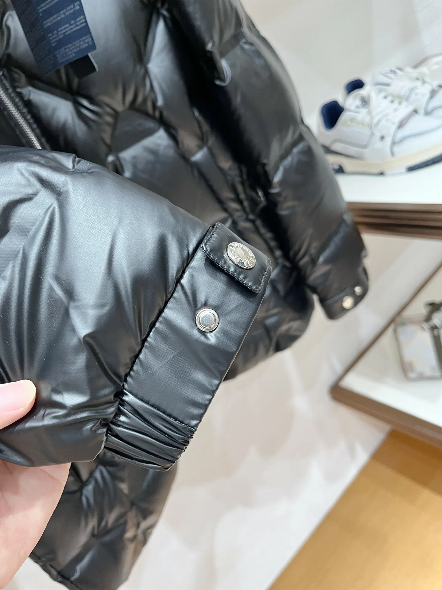 Prada P500 Black Down Jacket Hooded - Image 7