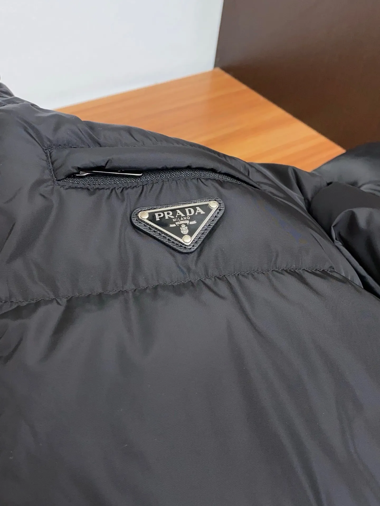 Prada Fall Winter Stand Collar Down Jacket Black - Image 9