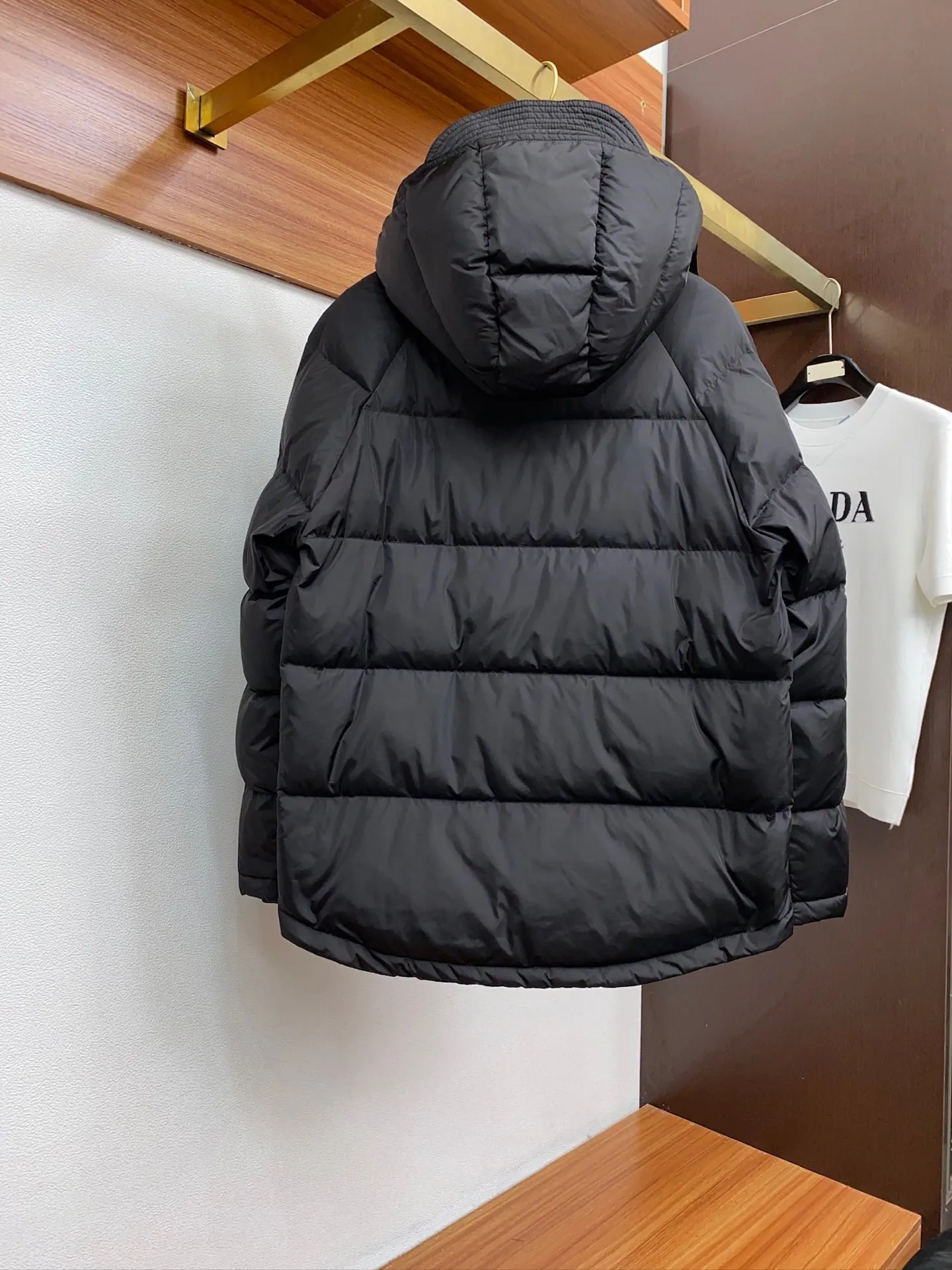 Prada Fall Winter Down Jacket Black Hooded - Image 3