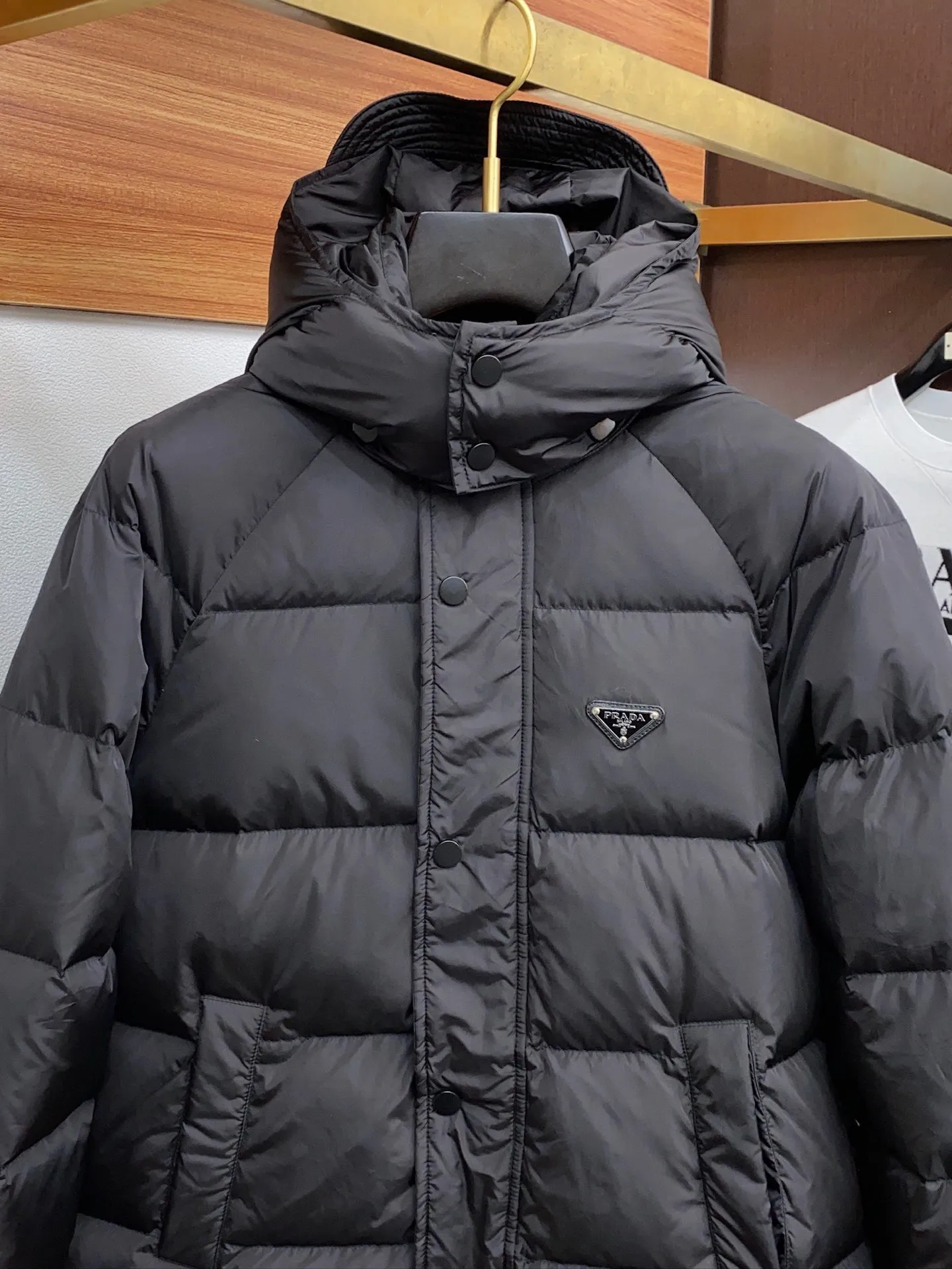 Prada Fall Winter Down Jacket Black Hooded - Image 6