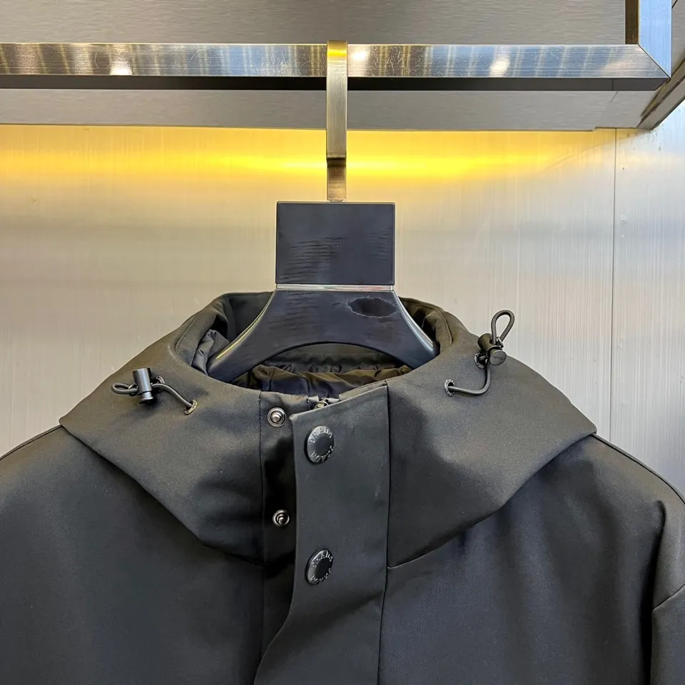 Prada Down Jacket Black Hooded Style - Image 4