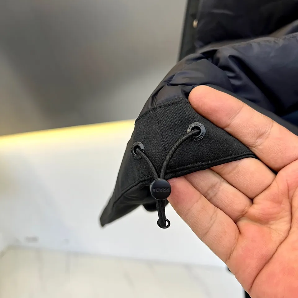 Prada Down Jacket Black Hooded Style - Image 9