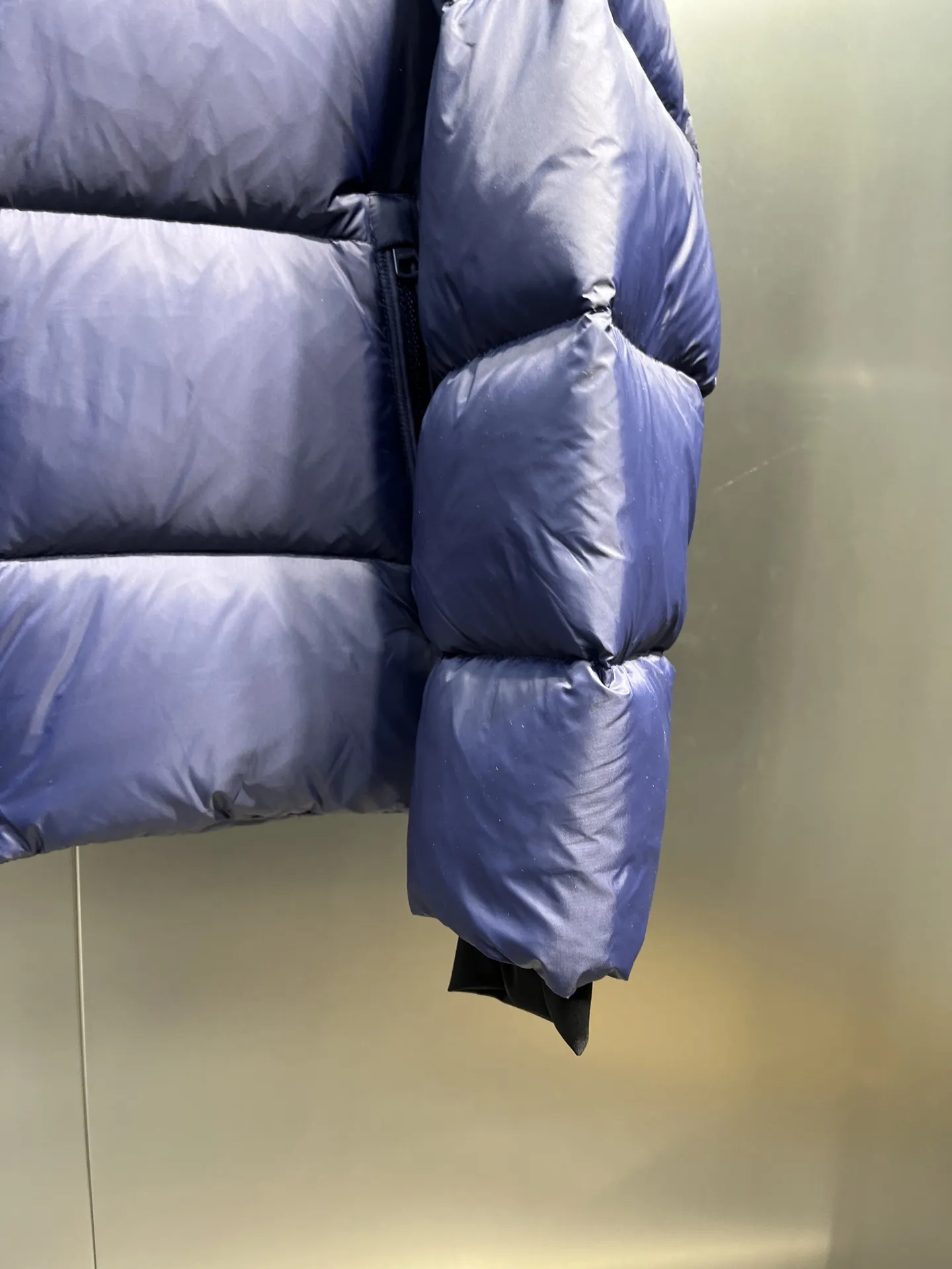 Prada Down Jacket Hooded Blue Puffer - Image 4