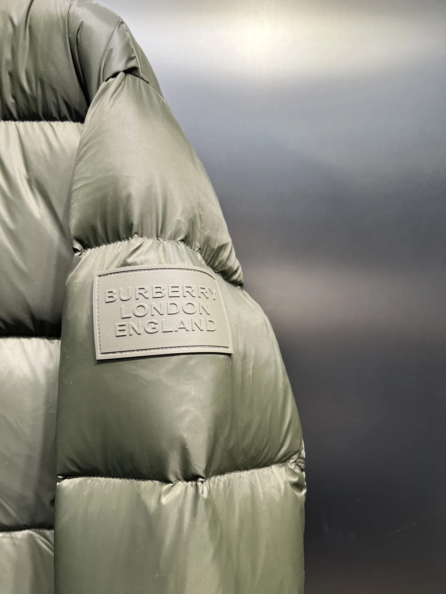 Prada Down Jacket Olive Green Hooded - Image 4