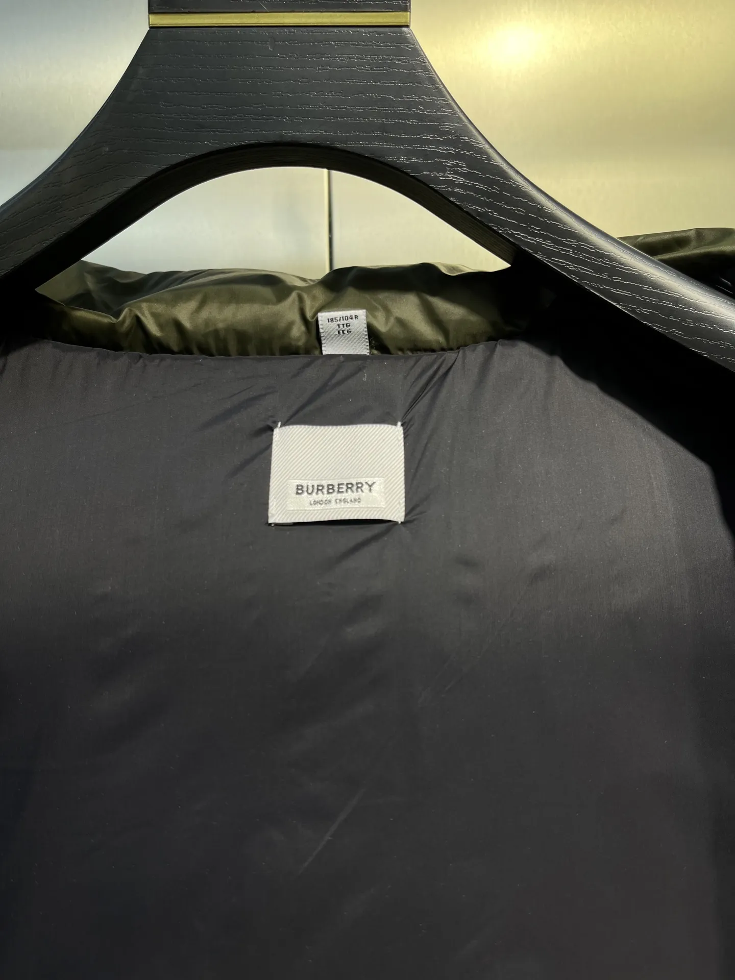 Prada Down Jacket Olive Green Hooded - Image 9