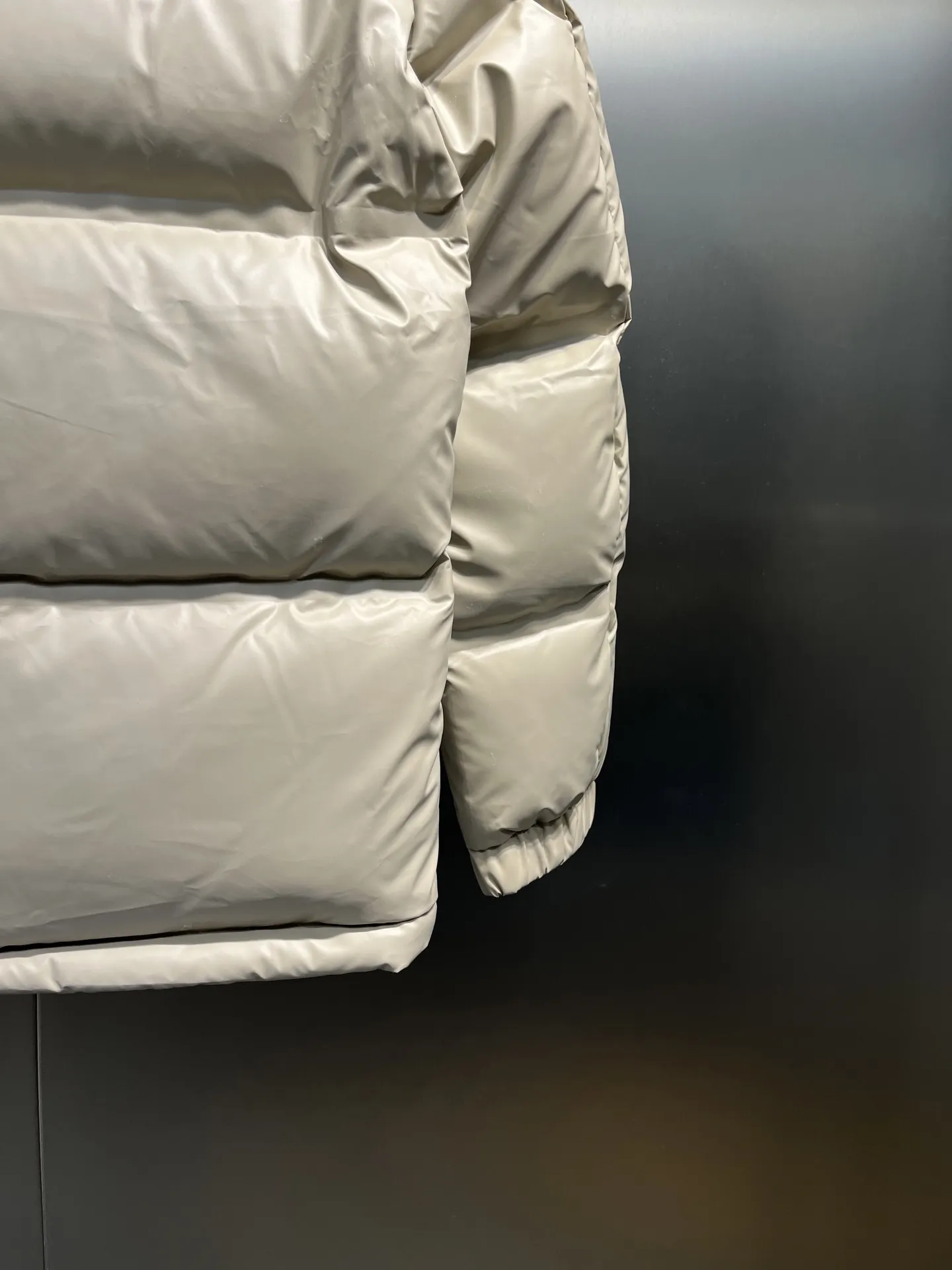 Prada Down Jacket Beige Hooded Style - Image 8