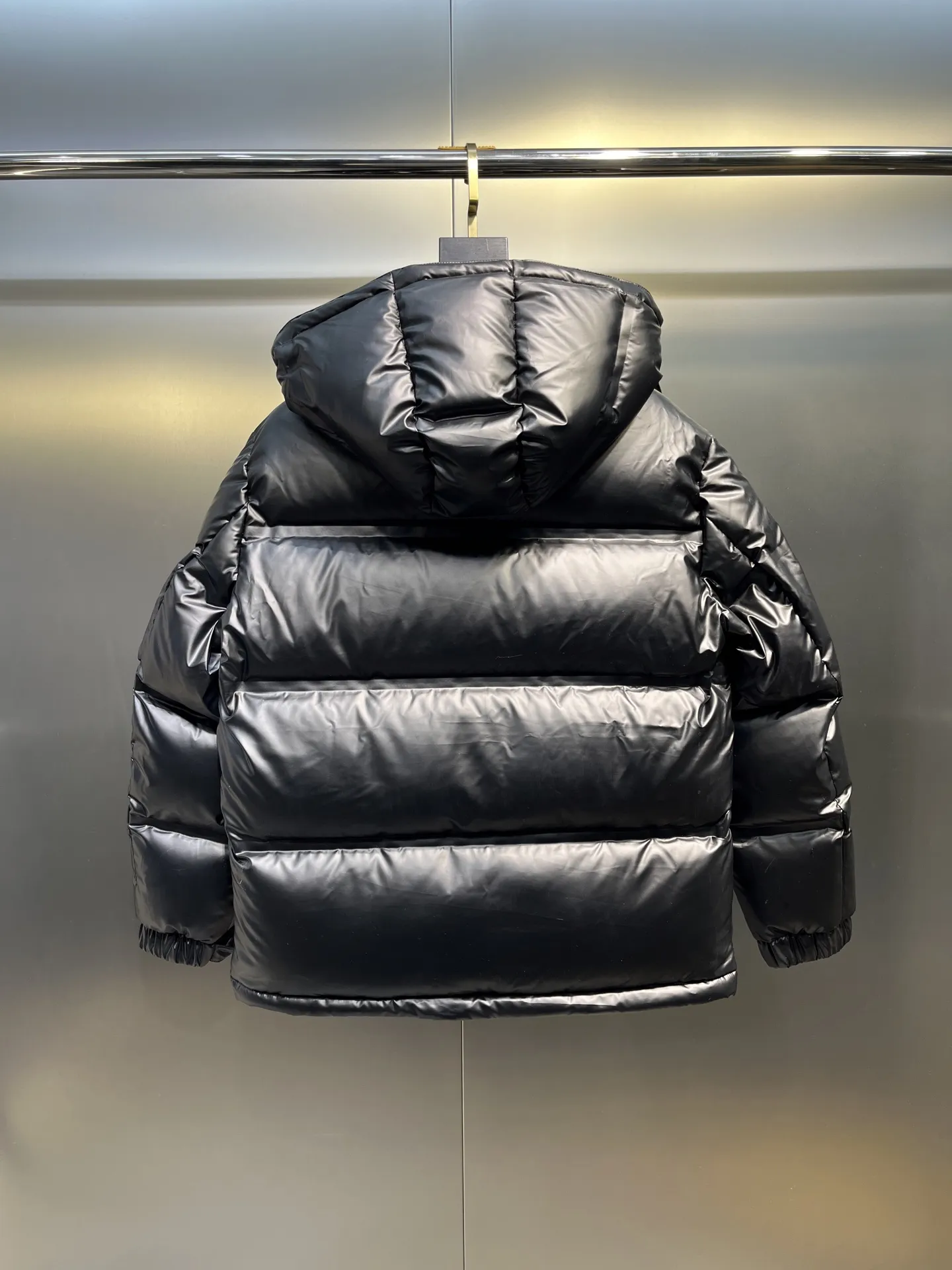 Prada Down Jacket Black Hooded Puffer - Image 3