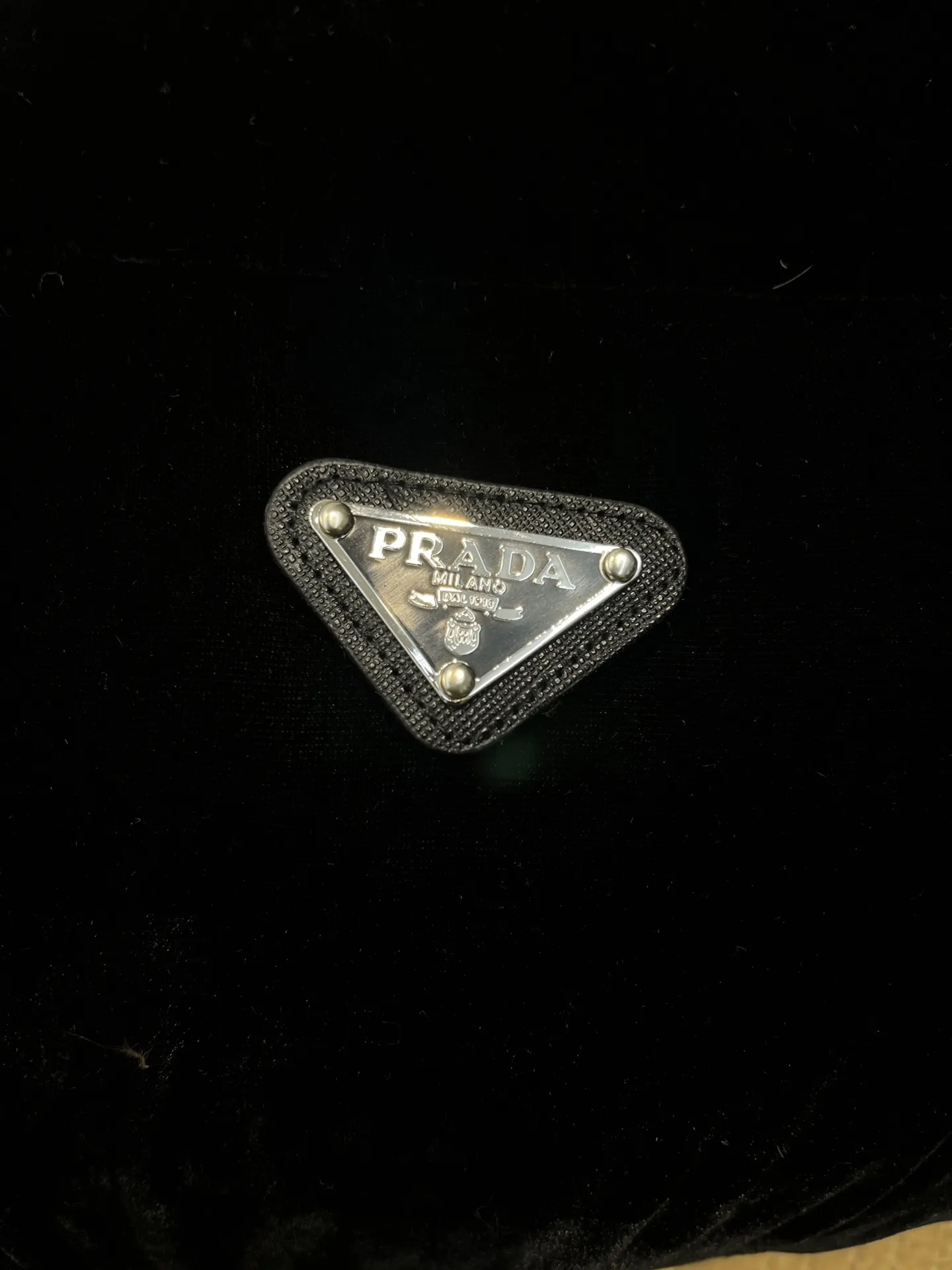 Prada Velvet Down Jacket Black Hooded - Image 11