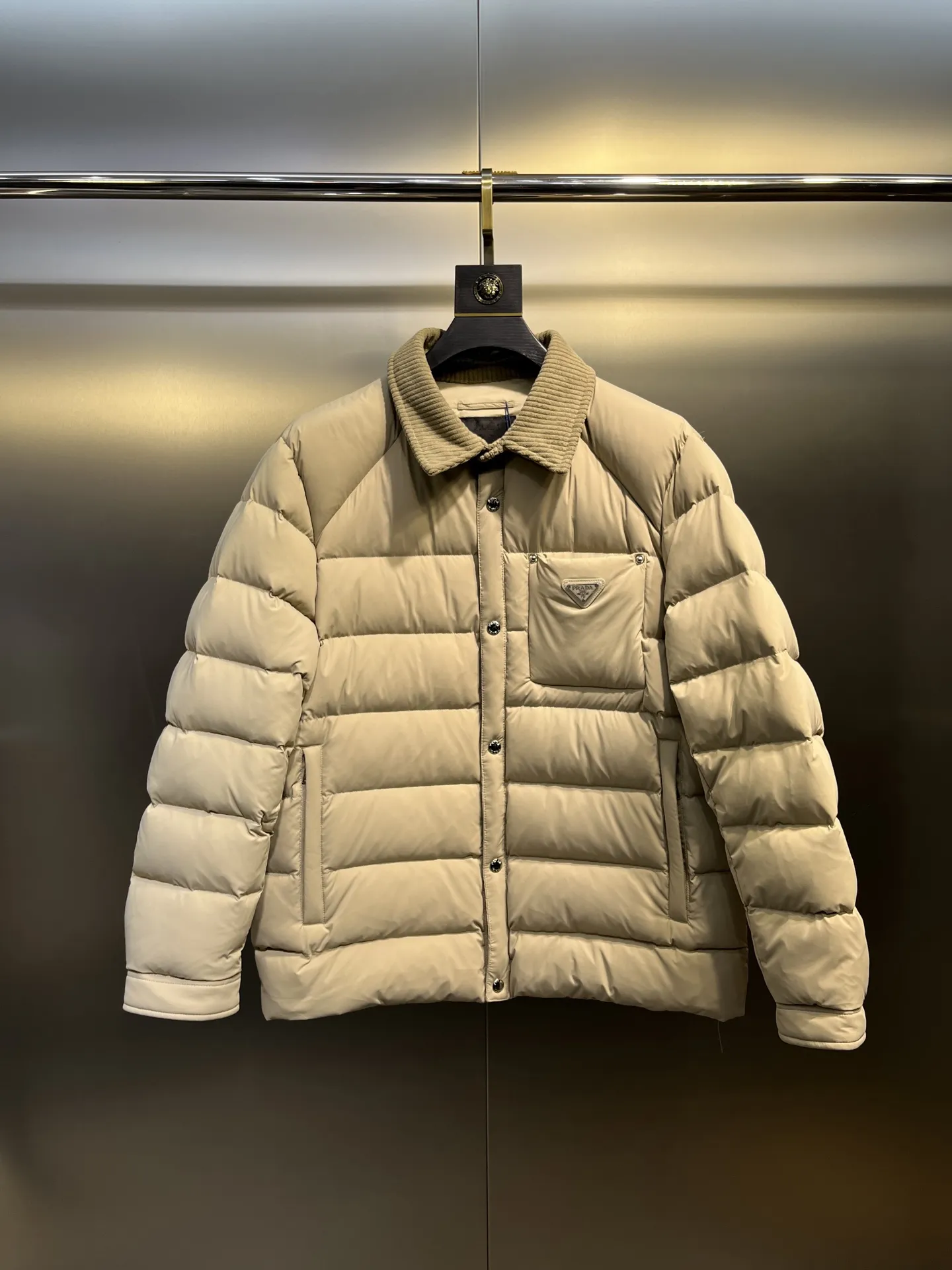 Prada ReNylon Down Jacket Beige Unisex