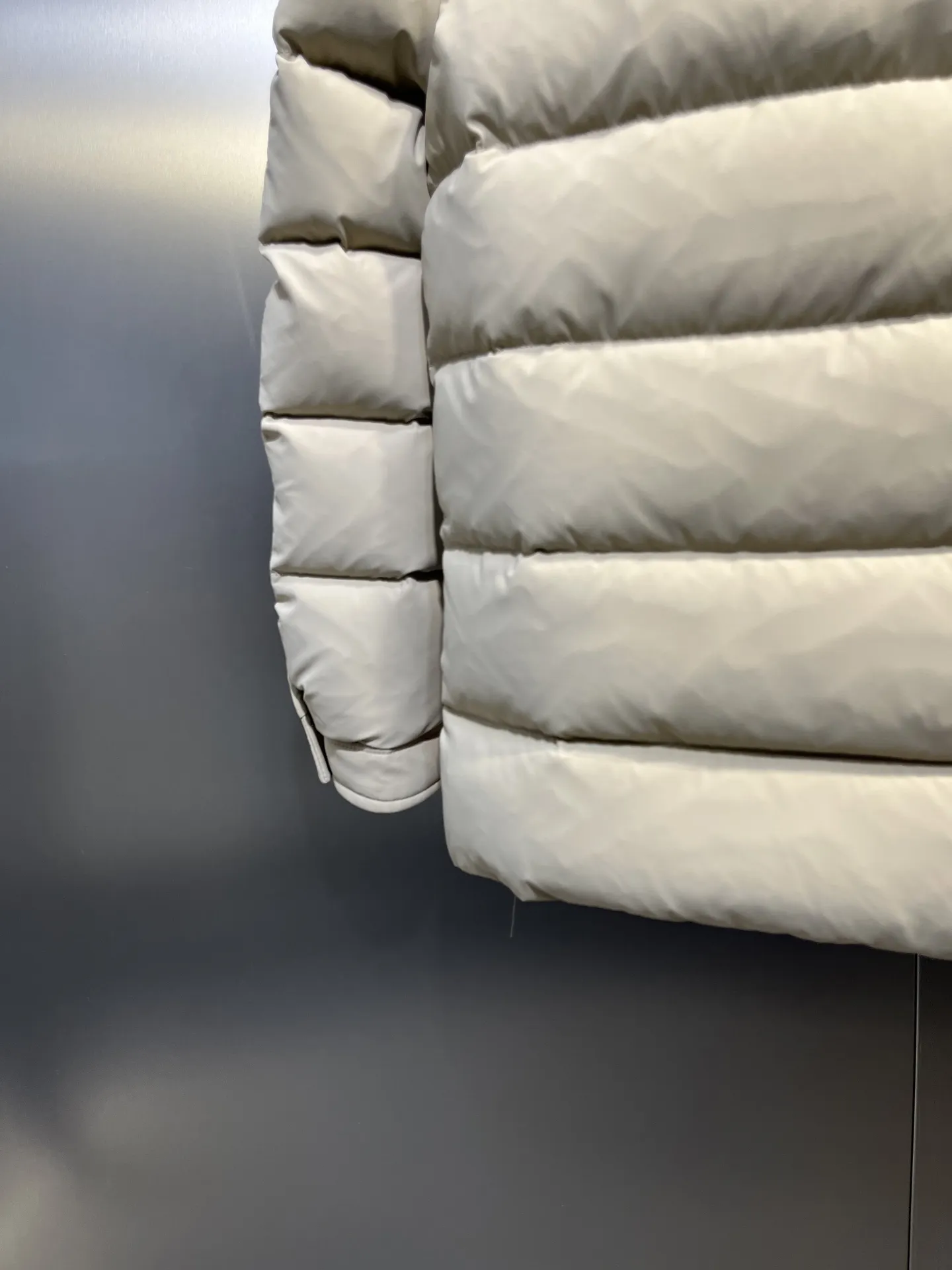 Prada ReNylon Down Jacket Beige Unisex - Image 8