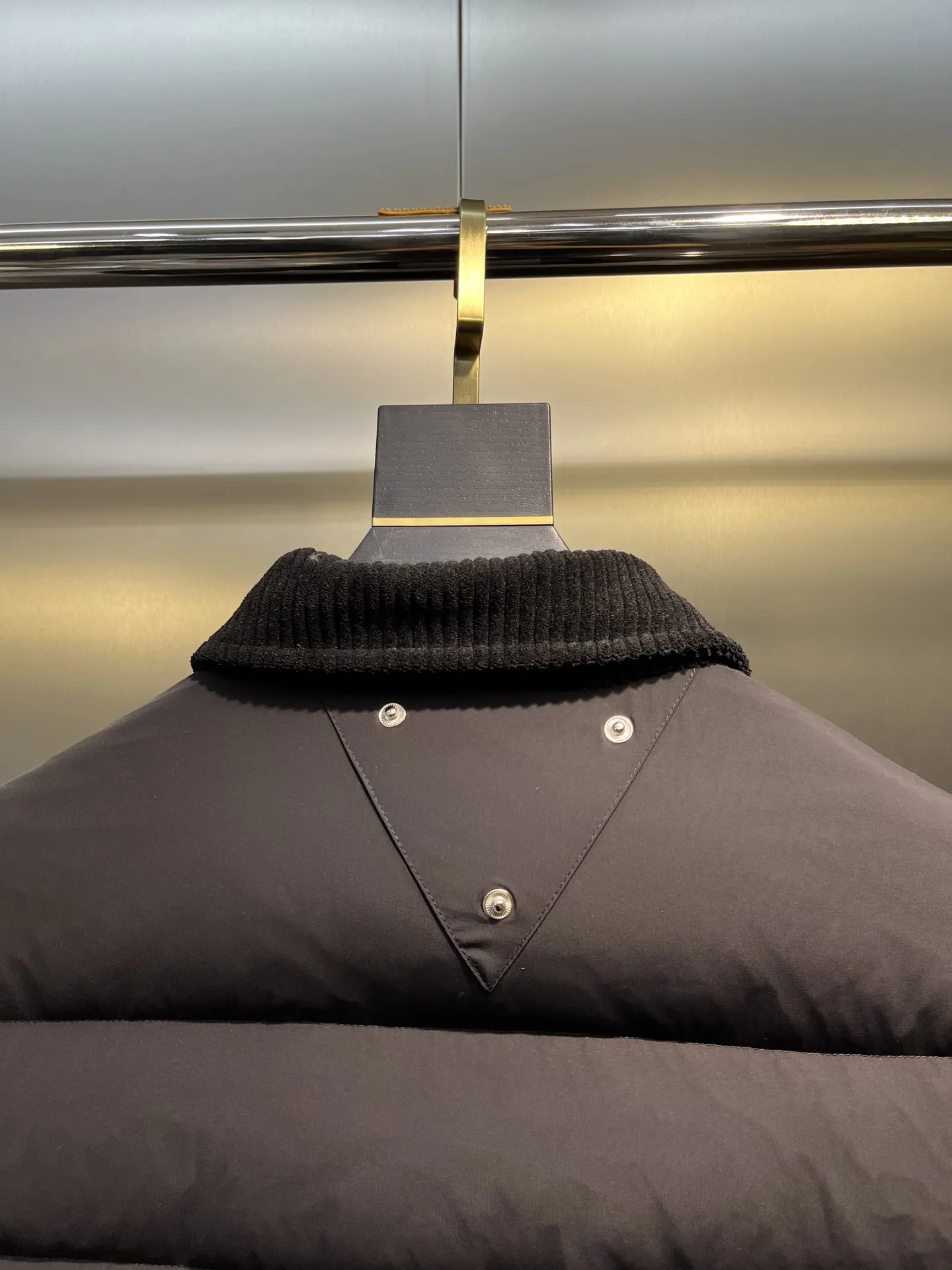 Prada ReNylon Down Jacket Grey Quilted - Image 7