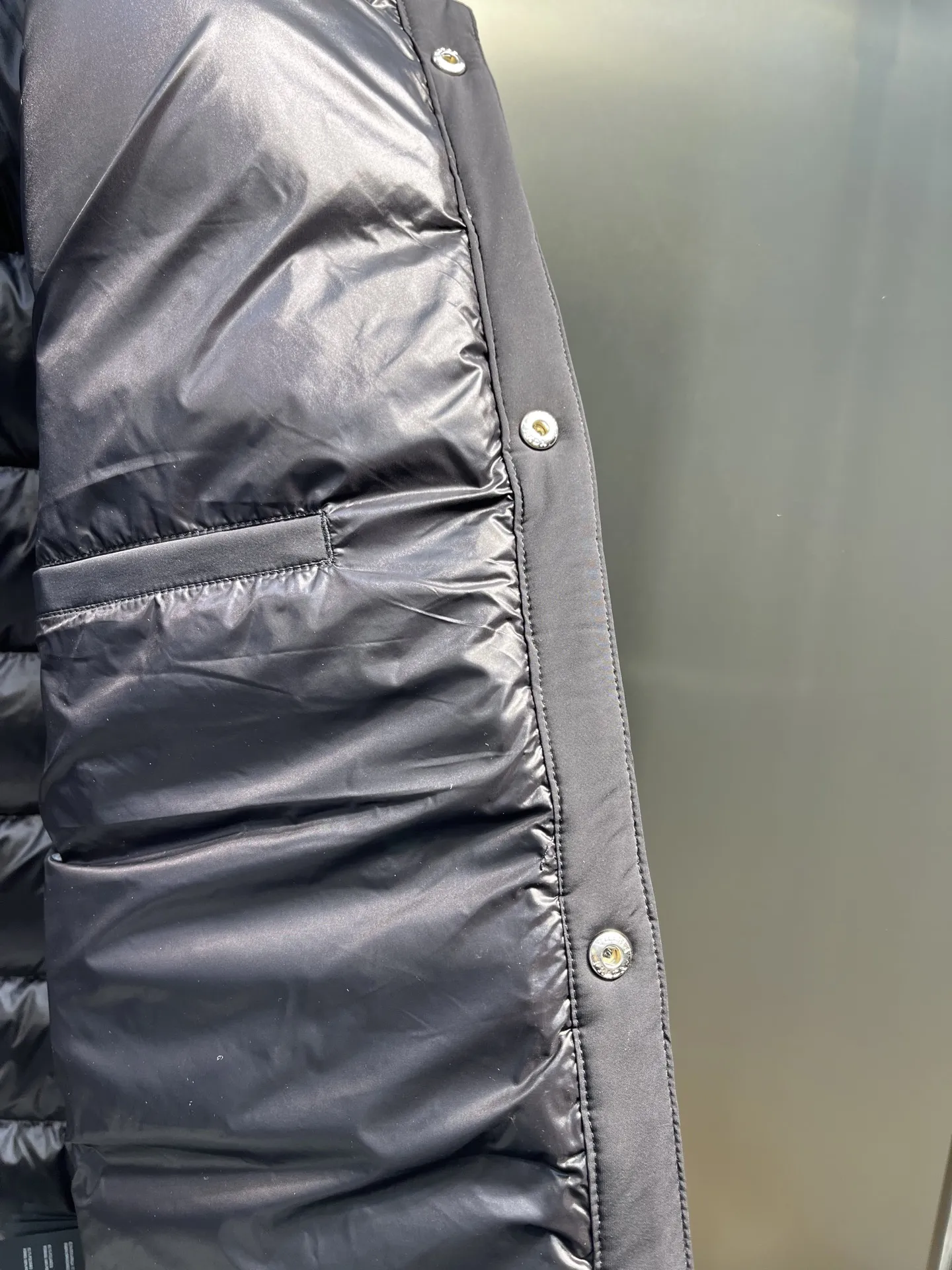 Prada ReNylon Down Jacket Grey Quilted - Image 9