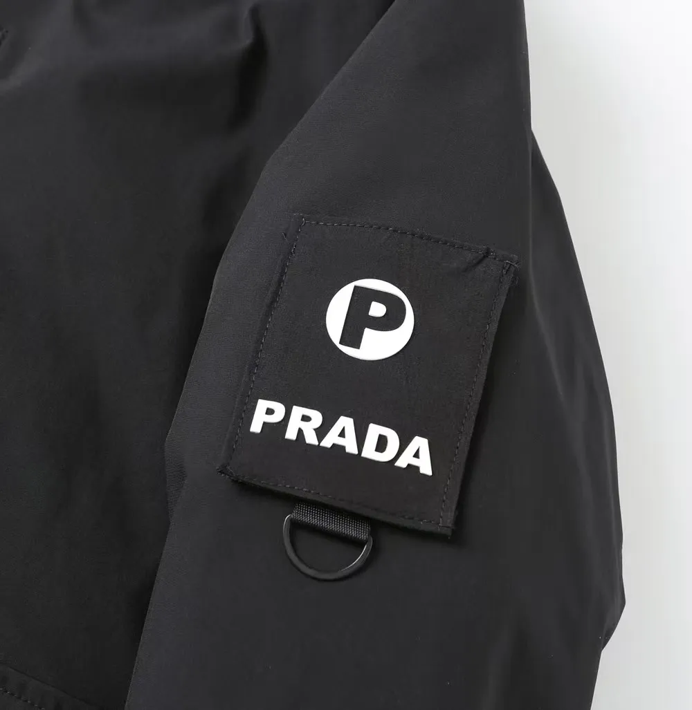 Prada Hooded Down Jacket White Unisex - Image 8