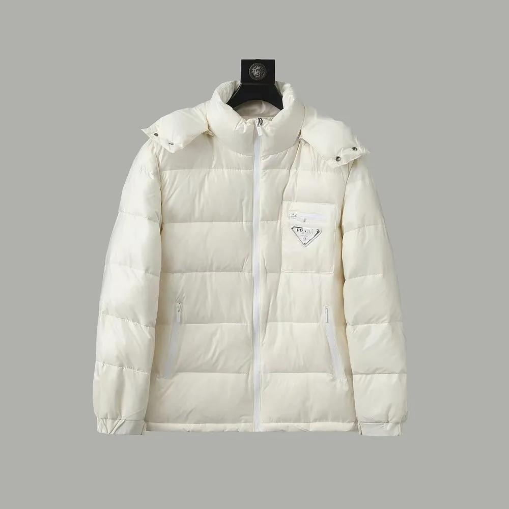 Prada Hooded Down Jacket Black Puffer - Image 3