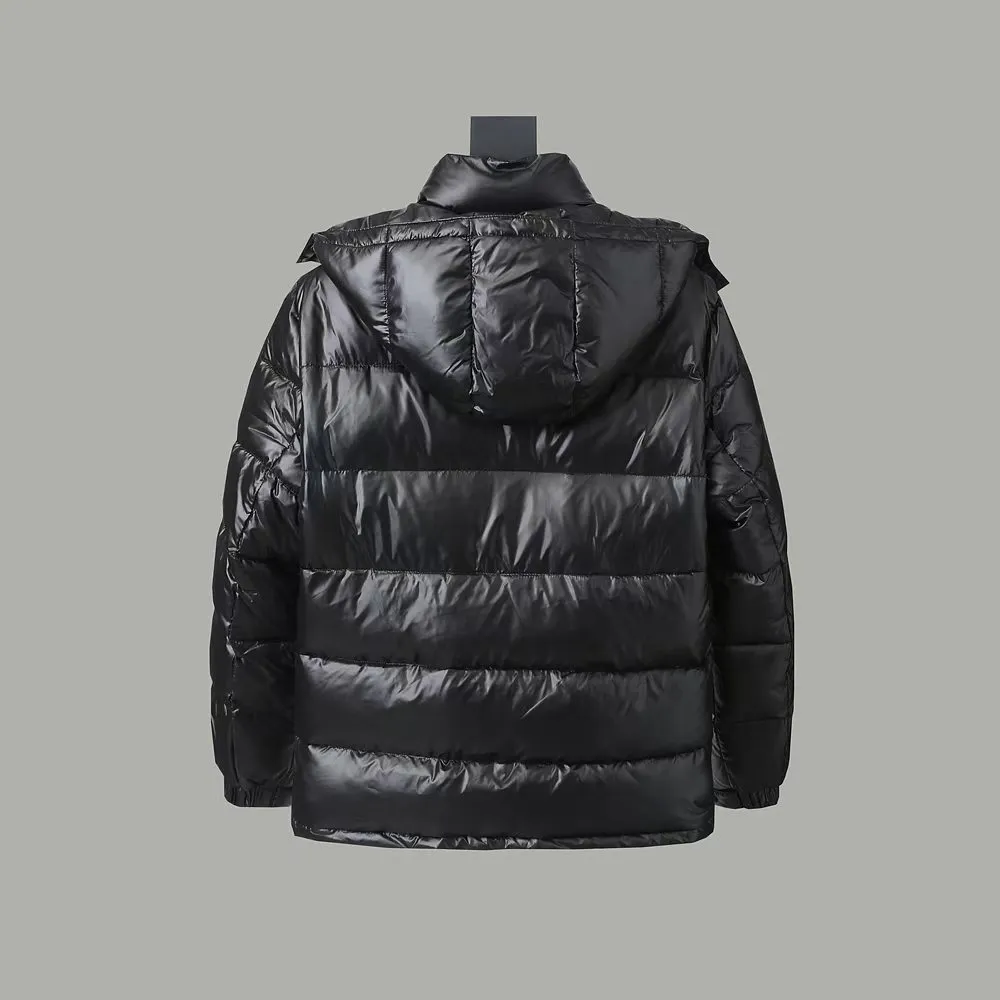 Prada Hooded Down Jacket Black Puffer - Image 4