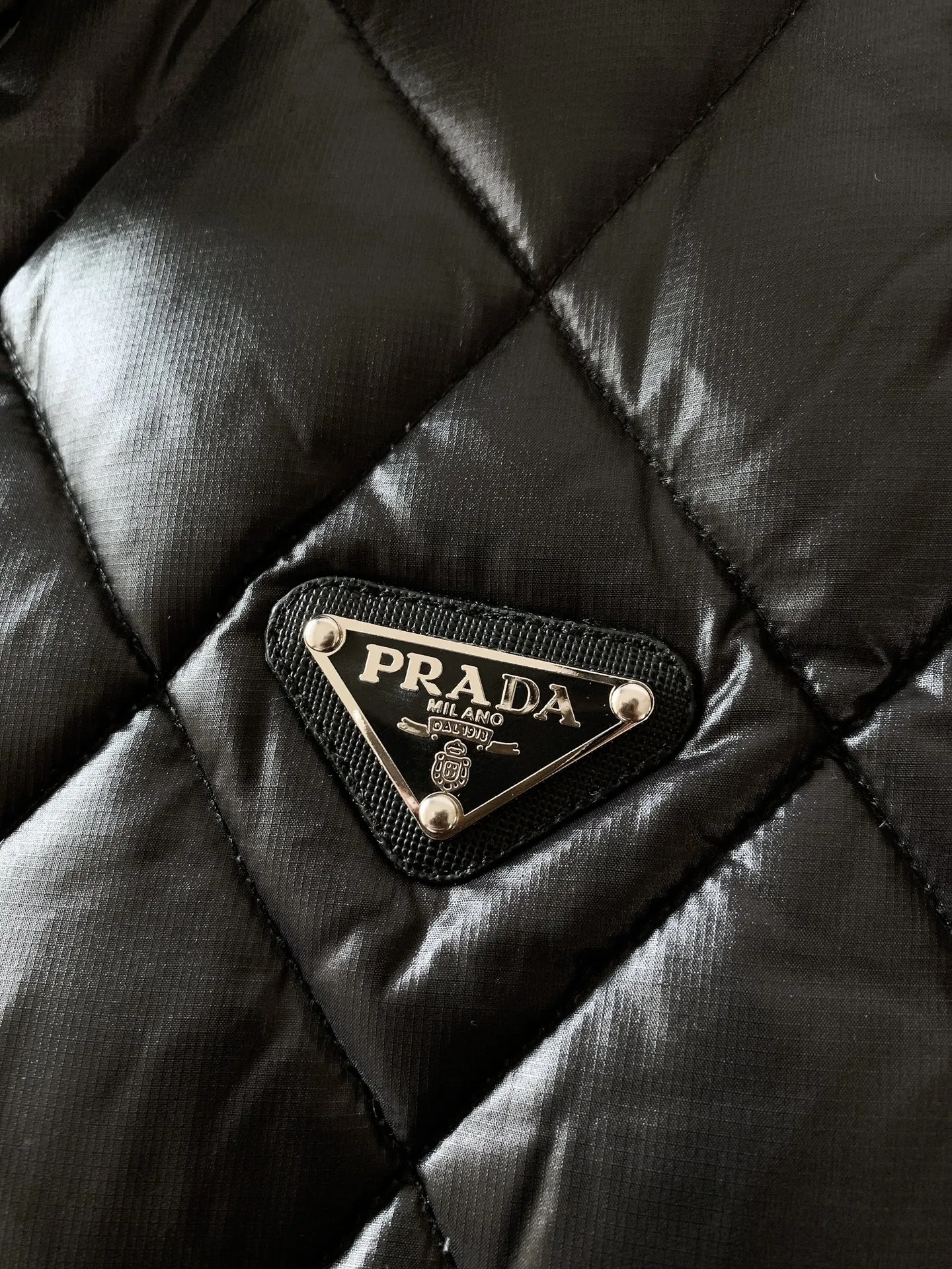Prada Quilted Down Vest Black Classic - Image 6