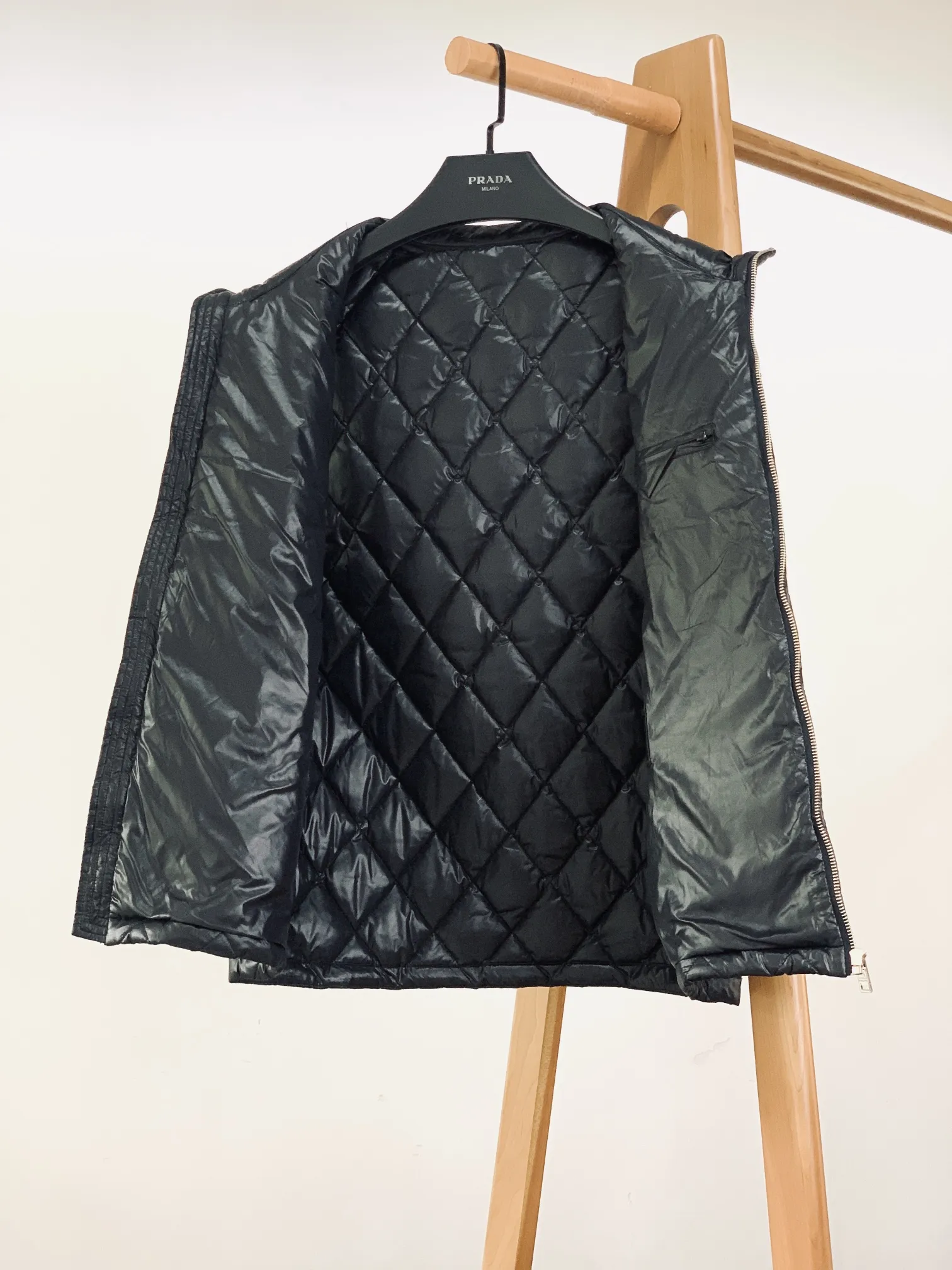Prada Quilted Down Vest Black Classic - Image 8