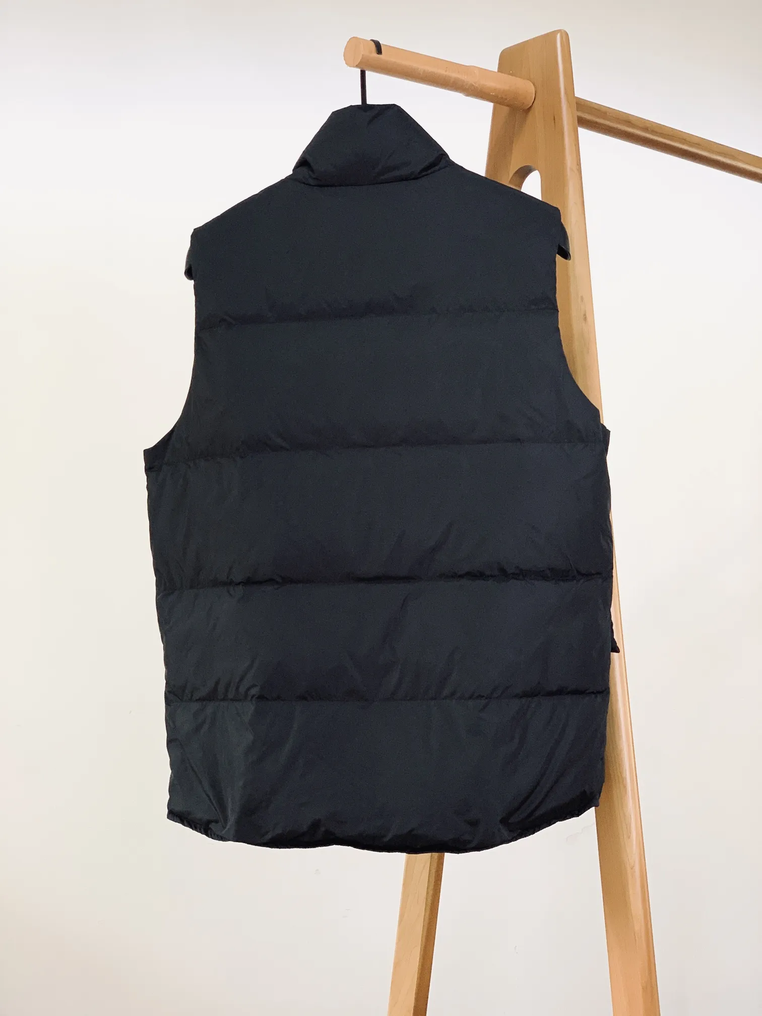 Prada Down Vest Black Stand Collar - Image 3