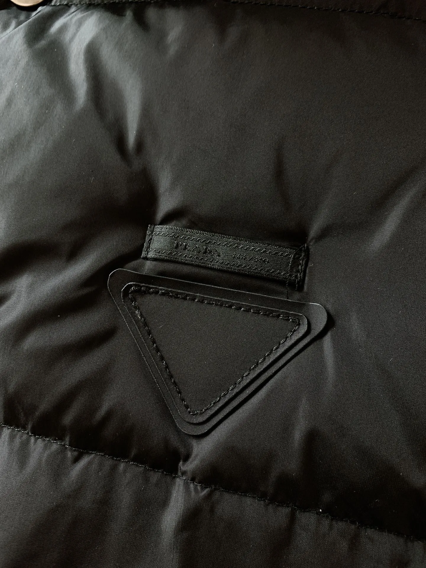 Prada Down Vest Black Stand Collar - Image 5