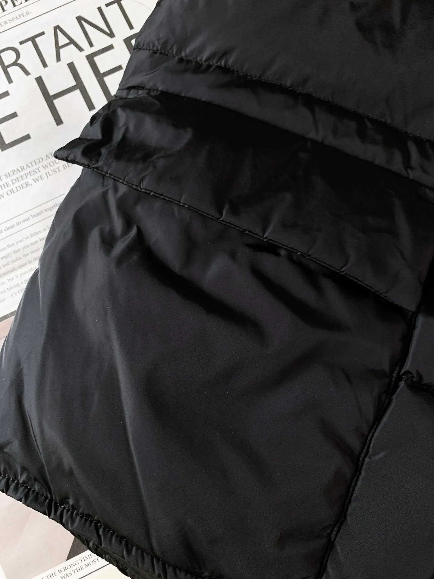 Prada Down Vest Black Stand Collar - Image 6